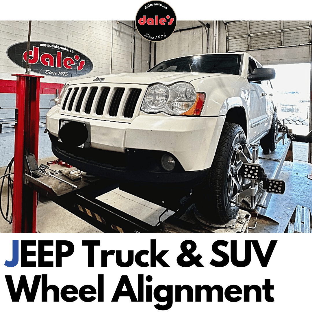 JEEP Wheel Alignment in White Rock Dale’s Auto Service
