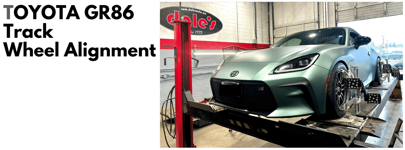 Providing Auto Enthusiasts with Toyota Gr86 Track Wheel Alignment. from Brake Service to Wheel Alignment We Offer a 5 Star Experience. Dale's Auto Service