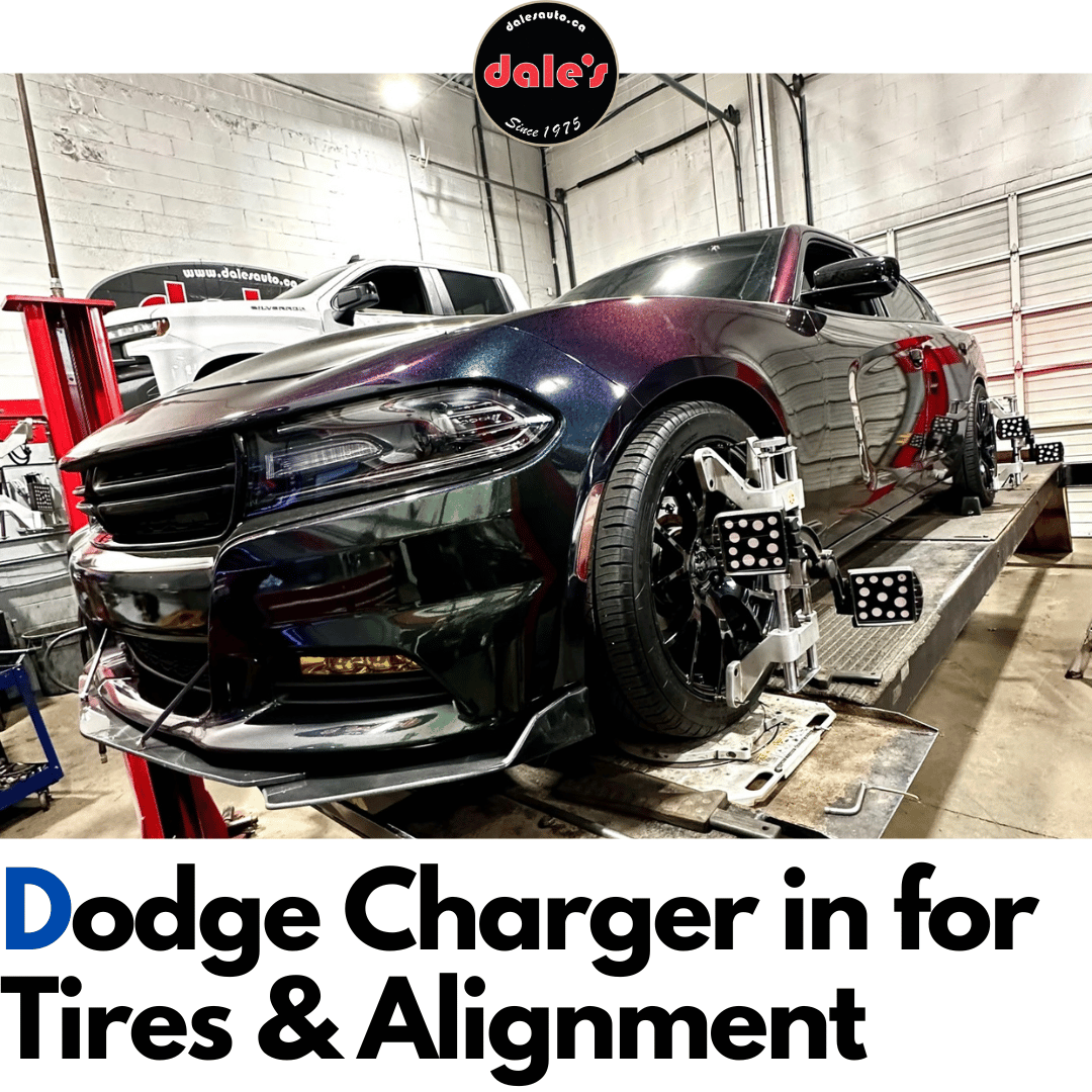 Dodge Charger in for Tires & Alignment