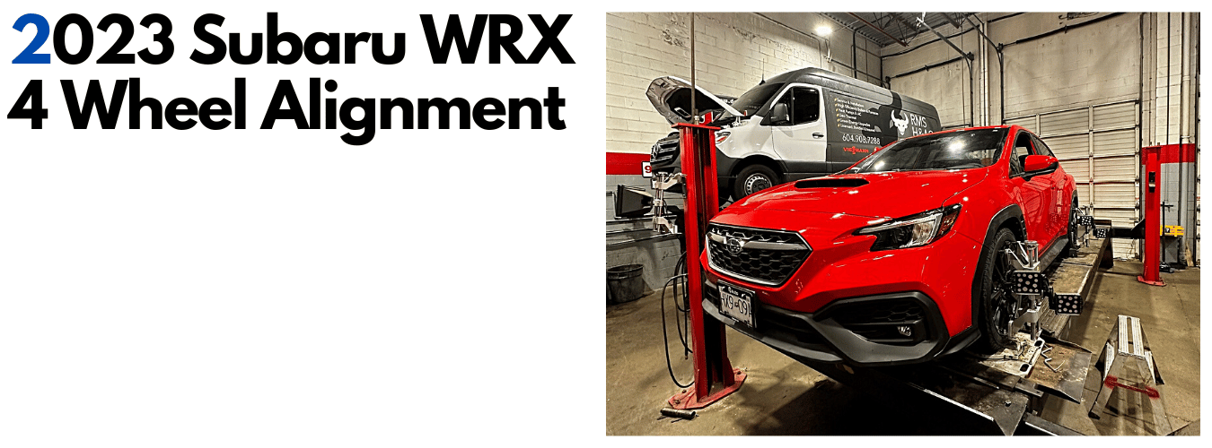 2023 Subaru Wrx 4 Wheel Alignment Dales Auto Service