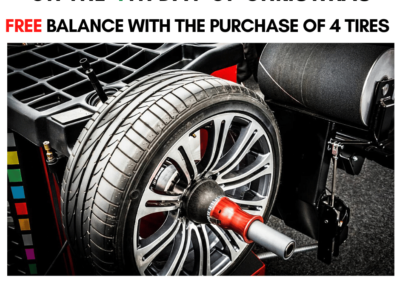 Free Balance with the Purchase of 4 Tires Dale's Auto Service Dec 16
