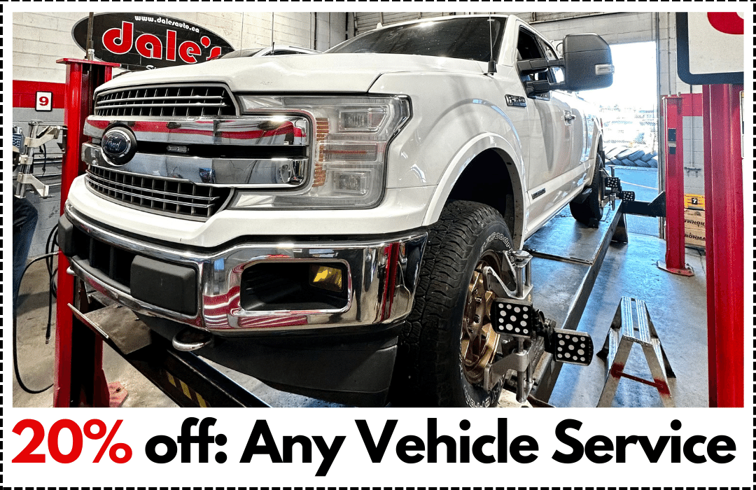 Discount Promo Dale's Auto Service