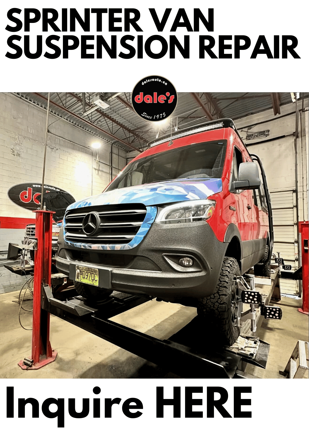 Sprinter Van Suspension Repair Dales Auto Service Sprinter Van Wheel Alignment Dales Auto Service (1)