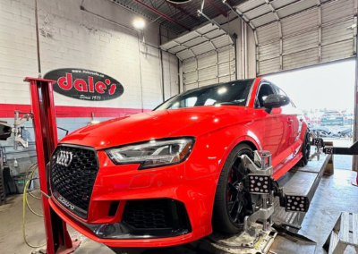 Performance 4-wheel Alignment on an Audi Rs3! | Dale's Auto Service | Dales Auto Service 604-530-9160 | Auto Repair, Brakes, Tires, Wheel Alignment Service Near Me