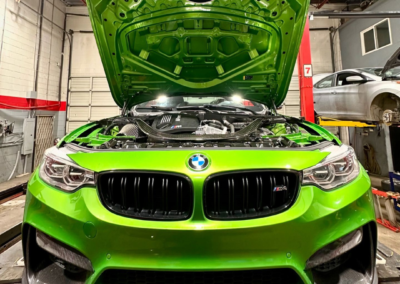 Java Green Bmw M4 Suspension Repair & Alignment | Dale's Auto Service | Dales Auto Service 604-530-9160 | Auto Repair, Brakes, Tires, Wheel Alignment Service Near Me