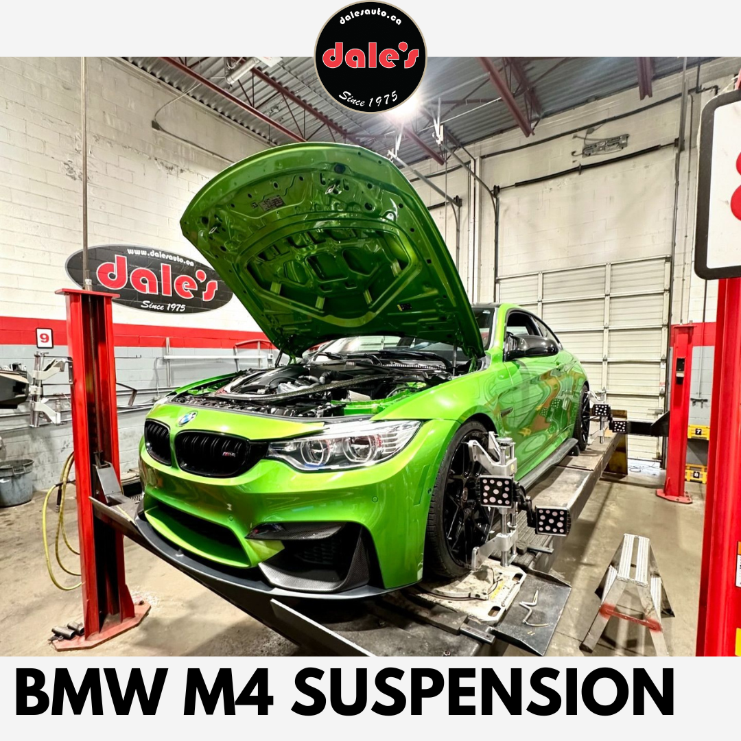 Java Green BMW M4 Suspension Repair & Alignment