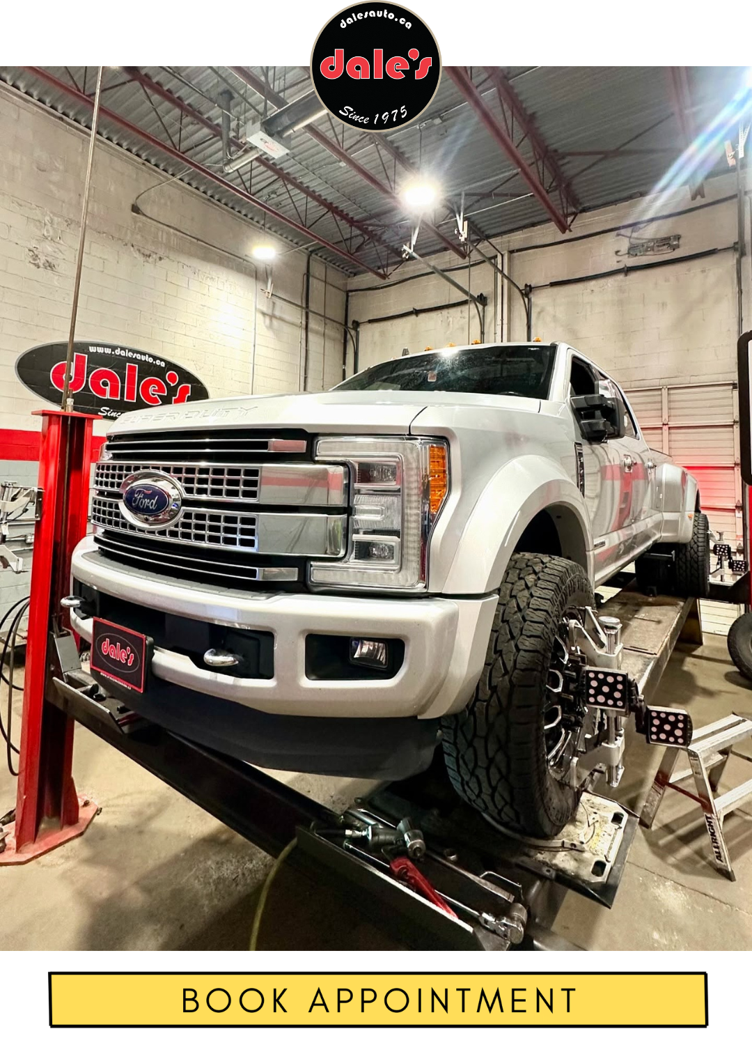 Ford Truck Wheel Alignment at Dales Auto Service Ford Truck Wheel Alignment at Dales Auto Service