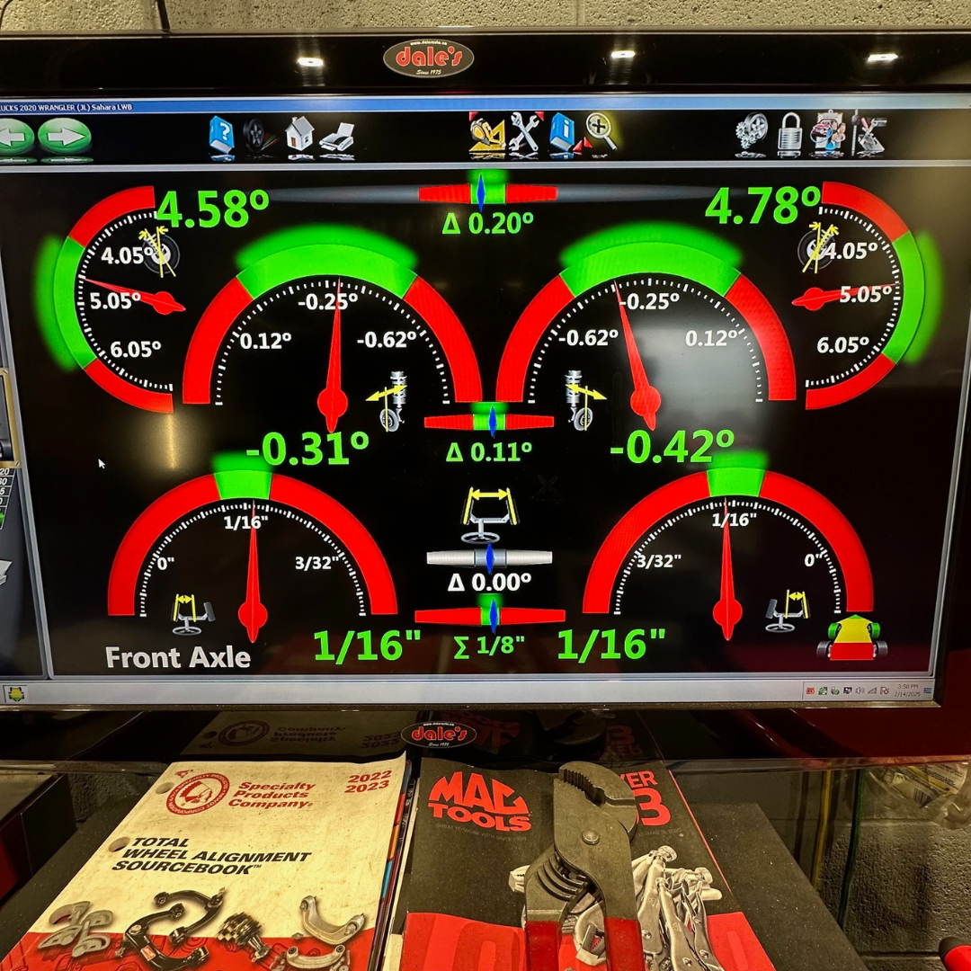 JEEP FOX Shocks and wheel alignment Dale's Auto Service