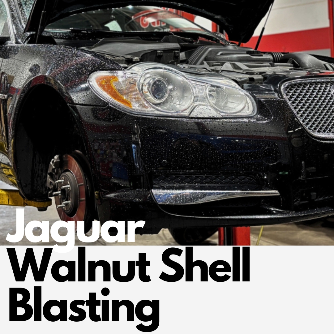 Jaguar Walnut Shell Blasting at Dales Auto Service