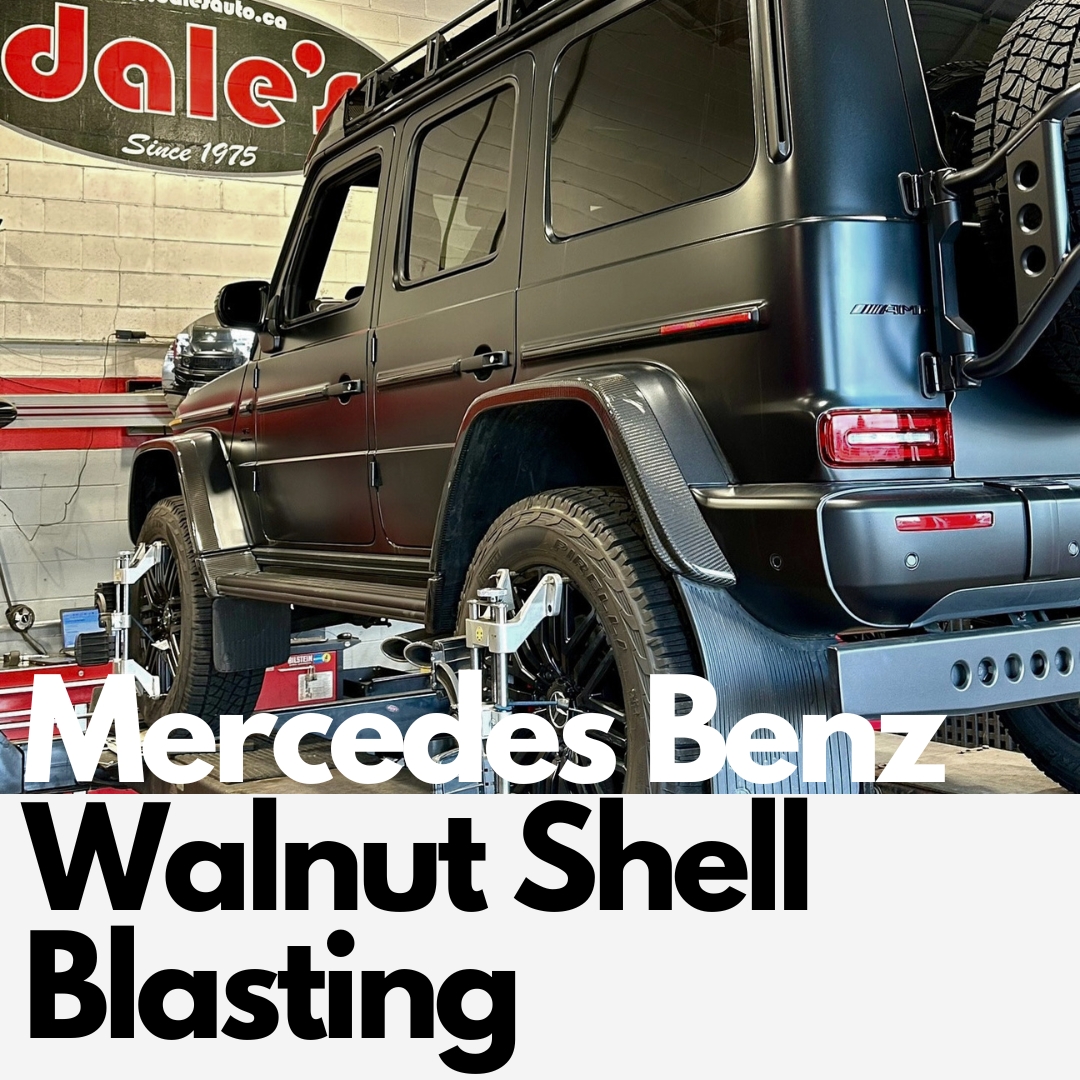 Mercedes Walnut Shell Blasting at Dales Auto Service