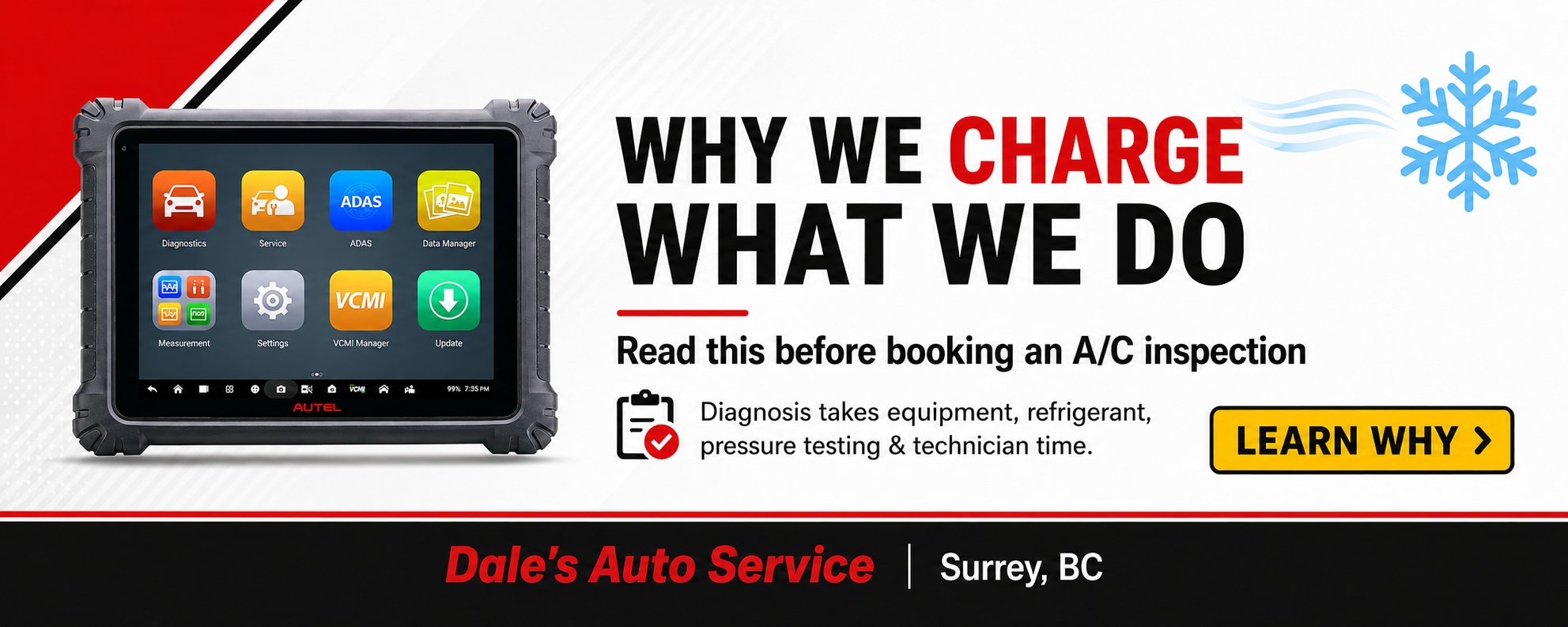 Dales auto service air conditioning repair